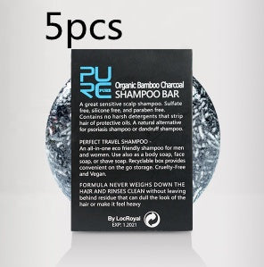 Handmade Bamboo Charcoal Hair Soap